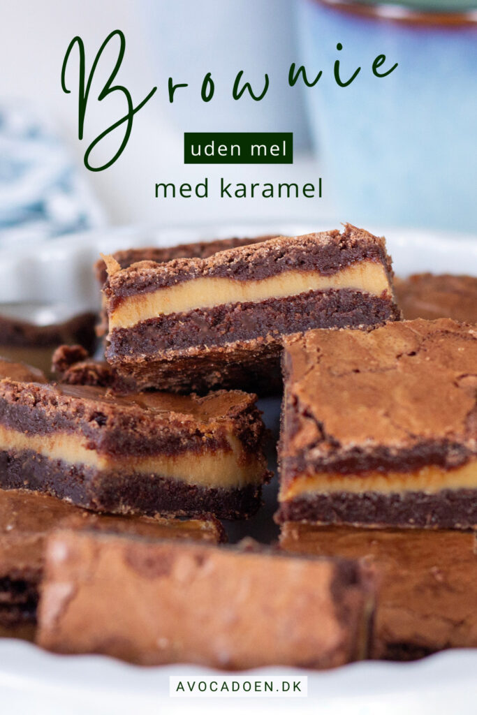 Brownie uden mel med karamel