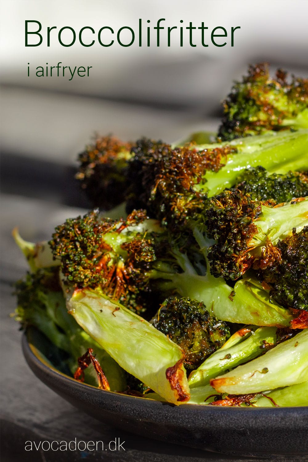 Broccolifritter tilberedt i airfryer